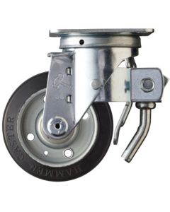 ล้อยางหมุน Hammer Swivel 100 มม. Total Lock