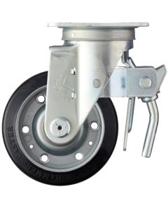 ล้อยางหมุน Hammer Swivel ขนาด 125 มม. Total Lock