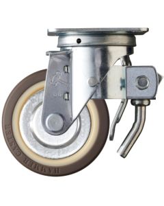 ล้อยูรีเทนหมุน Hammer Swivel (ล้อไนลอน ลูกปืน) 100 มม. Total Lock