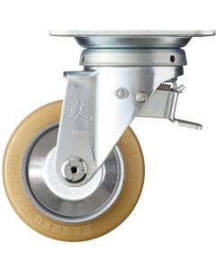 ลูกล้อยูรีเทนแบบ Hammer Switch Caster (Roller Bearing) 100mm