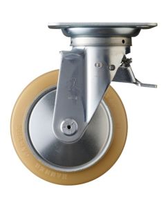 ลูกล้อยูรีเทนแบบ Hammer Switch Caster (Roller Bearing) 150mm