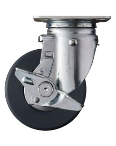 ล้อไนลอน MC แบบหมุน Hammer Swivel (ตลับลูกปืนเรเดียล) 125 มม. พร้อมตัวหยุด