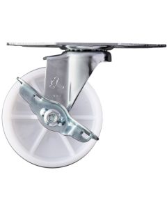 ล้อไนลอนหมุนมุม Hammer E Series ขนาด 100 มม. พร้อมตัวหยุด