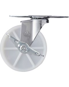 ล้อไนลอนหมุนมุม Hammer E Series ขนาด 125 มม. พร้อมตัวหยุด