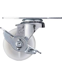 ล้อไนลอนหมุนมุม Hammer E Series ขนาด 50 มม. พร้อมตัวหยุด