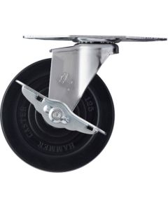 ล้อยางหมุนมุม Hammer E Series ขนาด 125 มม. พร้อมตัวหยุด
