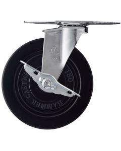 ล้อยางหมุนมุม Hammer E Series ขนาด 150 มม. พร้อมตัวหยุด