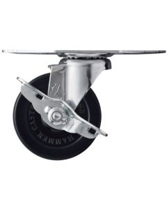 ล้อยางหมุนมุม Hammer E Series ขนาด 85 มม. พร้อมตัวหยุด