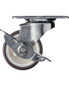 ล้อยูรีเทนหมุนสแตนเลส Hammer E Series ทั้งหมด (ล้อไนลอน) 50 มม. พร้อมตัวหยุด
