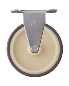 ลูกล้อสเตนเลส Hammer รุ่น 320E (ล้อไนลอน ล้อยูรีเทน อุปกรณ์สแตนเลส) แบบตายตัว เส้นผ่านศูนย์กลางล้อ 125 มม.