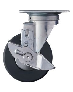 ล้อไนลอน MC แบบหมุน Hammer Swivel (ตลับลูกปืนเรเดียล) 125 มม. พร้อมตัวหยุด