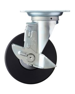 ล้อไนลอน MC แบบหมุน Hammer Swivel (ตลับลูกปืนเรเดียล) 150 มม. พร้อมตัวหยุด