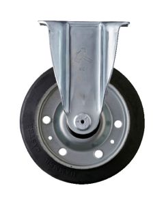 ล้อยางแบบยึดตายตัว Hammer Fixed Rubber Wheel (Roller Bearing) 150mm