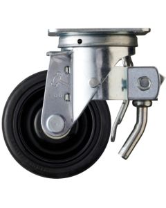 ล้อยางหมุน Hammer Swivel (ล้อไนลอน ลูกปืน) 100 มม. Total Lock