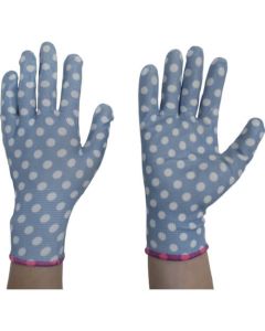 ถุงมือไนไตร ไม่มีซับใน ถุงมือทำสวน สวมง่าย 4 สี คละ S (รวม 12 คู่)