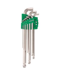 Ball Point Wrench Stubby for Tightening 9-pc set