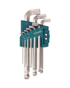 Ball Point Wrench Stubby for Tightening (Short Type) 9-pc set