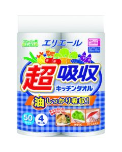 Super-absorption Kitchen Towel 4R กล่องละ 12 ชุด