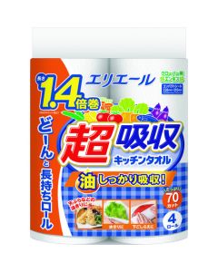 Super-absorption Kitchen Towel 4R กล่องละ 12 ชุด