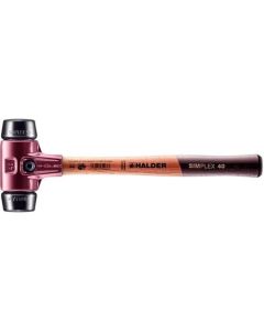 ค้อนพลาสติก SIMLEX ตัวเรือนเหล็กหล่อ ด้ามไม้ ขนาดหัวค้อน (40 มม.) วัสดุผสมยาง (สีดำ)