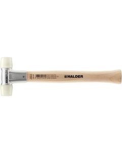 ค้อนพลาสติก BASEPLEX ตัวเรือนทำจากสังกะสีหล่อขึ้นรูป ด้ามไม้ ขนาดหัวค้อน (25 มม.) ทำจากไนลอน (สีขาว)