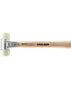 ค้อนพลาสติก BASEPLEX ตัวเรือนทำจากสังกะสีหล่อขึ้นรูป ด้ามไม้ ขนาดหัวค้อน (40 มม.) หุ้มด้วยไนลอน (สีขาว)