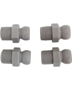 ระบบน้ำหล่อเย็น ข้อต่อ 3/8 PT3/8 สีเทา (รวม 4 ชิ้น)