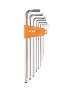 Ball Point Wrench for Tightening (Long Type) (Inch) 9-pc set