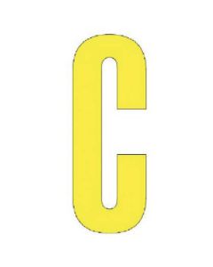 ตัวอักษร C (สีเหลือง) ยางสังเคราะห์ 1 ตัว 120x60