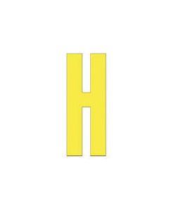 ตัวอักษร H (สีเหลือง) ยางสังเคราะห์ 1 ตัวอักษร 120x60