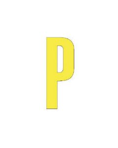 ตัวอักษร P (สีเหลือง) ยางสังเคราะห์ 1 ตัวอักษร 120x60