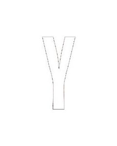 ตัวอักษร Y (ขาว) ยางสังเคราะห์ 1 ตัว 120x60