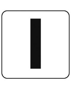 สติ๊กเกอร์อักษร I ชุด 5 แผ่น (กลาง) 100 x 100