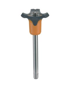 พินล็อคแบบลูกบอล ชนิดล็อคตัวเอง ความแข็งแรงสูง สีส้ม เส้นผ่านศูนย์กลางพิน 16 มม. ความหนาชิ้นงานสูงสุด 50 มม.