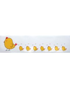 สติกเกอร์พลาสติกสำหรับรั้ว (ลายลูกไก่) 8Y2081