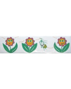 สติกเกอร์พลาสติกติดรั้ว (ลายดอกไม้) สำหรับ KK - 8Y2082