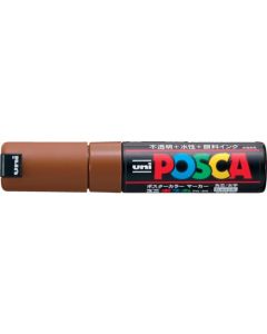 ปากกามาร์คเกอร์ POSCA หัวตัด 8.0mm Brown