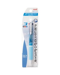 ปากกาลูกลื่น Jetstream 3 สี 0.7 มม. สีฟ้าอ่อน
