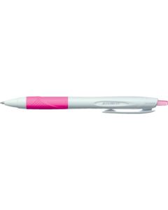 ปากกาลูกลื่น Jetstream แบบมีลายเซ็น สีขาวและชมพู