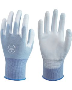 ถุงมือยูรีเทนไม่มีซับใน สวมสบาย 3 ปลายนิ้วเสริม M