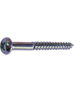 Unichrome Steel Wood Round Head Screw