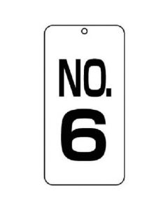 แผ่นแสดงตัวเลข No. 6 ชุด 2 ชิ้น หนา 80 x 40 x 2