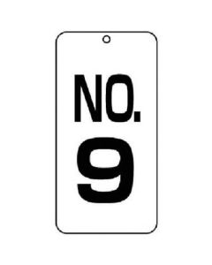 แผ่นแสดงตัวเลข No. 9 2 ชุด แผ่นดิสก์ 80 x 40 x 2 หนา
