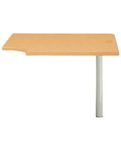 โต๊ะเชื่อมต่อ (90° 2 ทิศทาง) แบบ NED / หน้าโต๊ะ: ลายไม้เบิร์ชอ่อน / ตัวโต๊ะ: สีขาวนวล / ขนาด กว้าง 900 x ลึก 900 x สูง 700 มม.