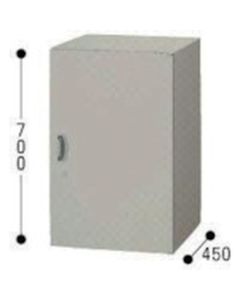 ตู้เก็บเอกสารแบบประตูเดียว ขนาด กว้าง 450 x ลึก 450 x สูง 700 มม.