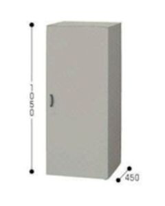 ตู้เก็บเอกสารแบบประตูเดียว ขนาด กว้าง 450 x ลึก 450 x สูง 1050 มม.