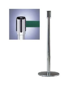 เสารอกสายพาน (Tensa Barrier) สีเงิน Φ343 x H960 ตัวเครื่อง/สีเงิน/สายพาน/สีเขียว D