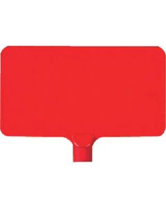 ป้ายสีแนวนอน สีแดงล้วน ABS เรซิ่น 220 x 403 x 4.5