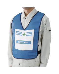 เสื้อกั๊กธรรมดาพร้อมหน้าจอ (สีน้ำเงิน) ตาข่ายไนลอน