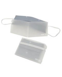 ซองใส่หน้ากากผ้า แบบพับได้ (แพ็ค5ชิ้น) ขาวขุ่น ออร์ก้า